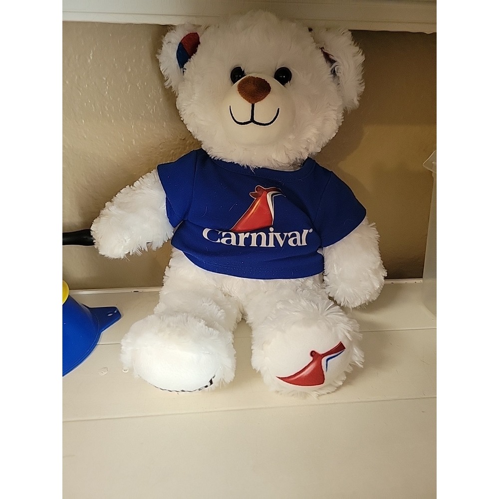 Build A Bear Carnival Cruise Ship Plush White 16" Bear Stuffed BABW - Picture 4 of 9